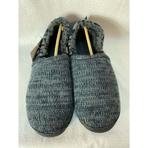 MUK LUKS MEN’S MEDIUM (10-11) CHRISTOPHER Slippers in DARK SAPPHIRE/PEWTER - Picture 7 of 12